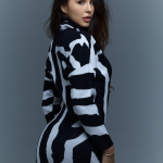 Black and White Knit Mini